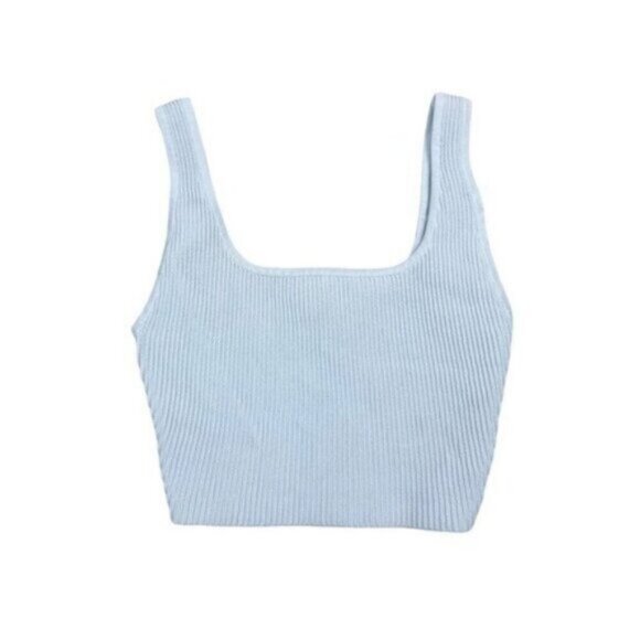 Aritzia Babaton Square Neck Crop Rib Tank 2XS - Picture 2 of 5